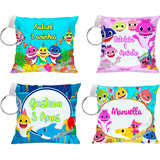 30 Almochaveiros Personalizados - Baby Shark