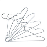 30 Cabides Adulto P/ Roupa Calça Inox Emborrachado Branco