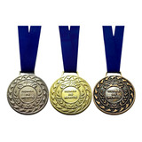 30 Medalhas Esportivas Comemorativas Kit Ouro Prata Bronze