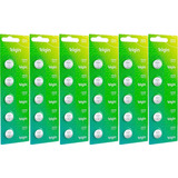  30 Pilhas Baterias Cr2032 Elgin - 06 Cartelas