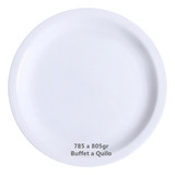 30 Prato Raso Buffet Kilo Peso 785 A 805gr Porcelana Schmidt