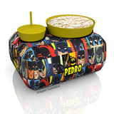35 Kits Almofadas Pipoca Cinema Batman Lembrança Atacado