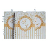 35 Mini Agenda Personalizada + 35 Canetas Capa Dura 2021