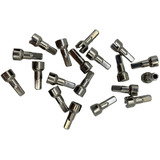 36 Nipple Cole Tg Polyax 14mm Para Raio 2mm 14g Latão Prata