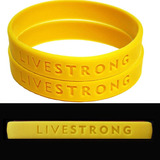 39%off 2 Pçs Live Strong Sport Pulseira De Silicone