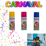 3un Lança Serpentina Spray Carnaval Festas Amarelo Rosa Azul