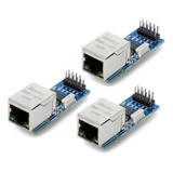 3x Mini Módulo Rede Lan Ethernet Shield Arduino Enc28j60