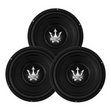 3x Subwoofer Magnum Rex 10 Polegadas 500w Sub Grave Trio Spl