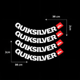 4 Adesivo Quiklsilver Roda Moto Titan Fan Hornet Xj6 Mt-03 Cor Branco