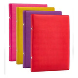 4 Albuns De Fotos Couro Formatura Festa 15x21/40 Lindo Color Cor Misto Liso