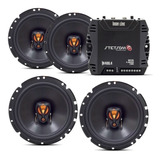 4 Alto Falante Jbl Portas Dianteira E Traseira + Módulo 400w