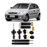 4 Amortecedor+ 4 Kits Corsa Hatch 2011 2012 2013 2014 2015