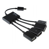 4 Cabo Adaptador Otg Host 4 Em 1 Micro Usb 2.0 Para Telefone