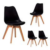 4 Cadeiras Design Leda Tulipa, Sala Jantar, Escritório