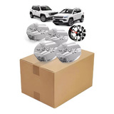 4 Calotas Centro Roda Cromada Renegade Compass Original Jeep