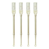 4 Cortador Cabelo Nasal,aparador Manual Pêlos Do Nariz Duplo