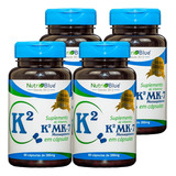  4 Frascos - Vitamina K2 Nutriblue - Suplementação