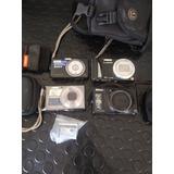 4 Máquinas Digital 2 Sony 1 Lumix E 1 Nikon Tudo Ok C/ Bolsa