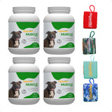 4 Muscle Dog Organnact Cachorro 1kg + Caixinha De Som