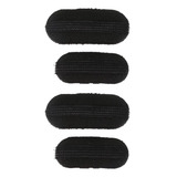 4 Peças De Grampo De Cabelo De Esponja Preta Volume Bumpit P