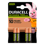 4 Pilhas Aaa (palito) Recarregáveis 400x Duracell 900mah