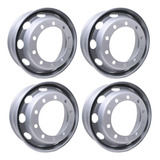 4 Roda Ferro S/câmara 22,5 X 8,25 10 Furos Pneu 295 Caminhão