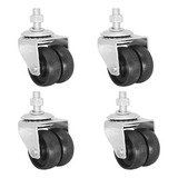 4 Roda Rodinha Parafuso 3/8 Pé Freezer 42mm 480kg