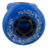 4 Rodas De Luz Led Micro Flash Para Patins Roller 76mm 85a