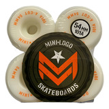 4 Rodas Minilogo 54mm 101a A-cut Branca Skate Conica 