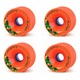 4 Rodas Orangatang Durian 75mm 80a Laranja - Long Board Skat