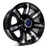 4 Rodas S236 Scorro Aro 16 5x139,7 F1000 / Jogo Cor Preto Diamante