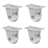 4 Rodinha Rodízio Fixo Sofá Retratil Anti Risco Roda 50mm Metalaço