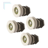 4 Roldana Excentrica Em V Para Box Blindex Aluminium Antigo
