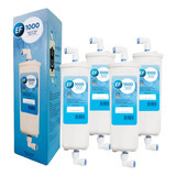 4 X Refil Purificador De Água T33 Engate Rapido Polar Com Nf