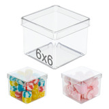 40 Caixas / Caixinhas Acrílica 6x6 Lembrancinha Transparente