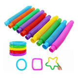 40 Poptube Tubo Fidget Tube Toys Folding Pop It Promoção