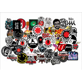 45 Stickers Bandas Rock Musica Adesivos +brindes
