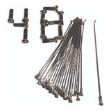 48 Raio Inox Bike Bmx Brilhante 180mm Fino 2,0 Importado