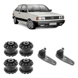 4bucha Da Bandeja Dianteira Gol Antigo Quadrado+ 2 Pivos Kit