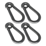 4un Mosquetão Inox Trava Automática 6x60mm C/ Olhal 100kg