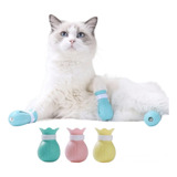 4x Botinhas Capa Proteção Silicone Pata Gato Cão Pequeno Pet