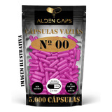 5.000 Cápsulas Vazias De Gelatina Rosa Nº 00 (1000mg)