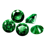5 Belíssimas Esmeraldas Pedra Preciosa De 4mm Com 1,10cts
