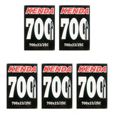 5 Câmara Bike Speed Valvula Presta Kenda 48mm Aro 700x25