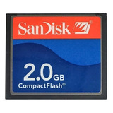 5 Cf Compact Flash Sandisk 2gb Cartão De Memória