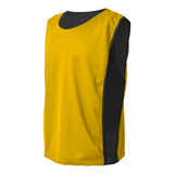5 Coletes Dupla Face Futebol/treino Amarelo X Preto