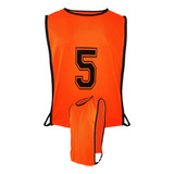 5 Coletes Numerado Helanquinha Futsal/society