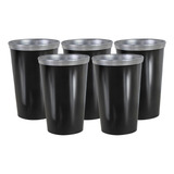 5 Copos Tulipa Chopp Termico Aluminio 300ml Ideal Para Festa
