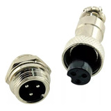 5 Kit--conector Circular (macho/femea) Gx16 Mike - 3 Vias