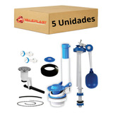 5 Kits Mecanismo Completo Universal Caixa Descarga Acoplada
